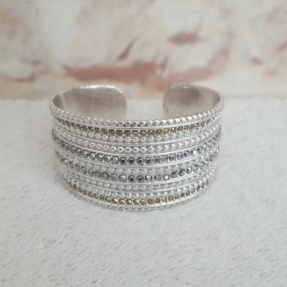 New Lucky Brand Pave Cuff Bracelet